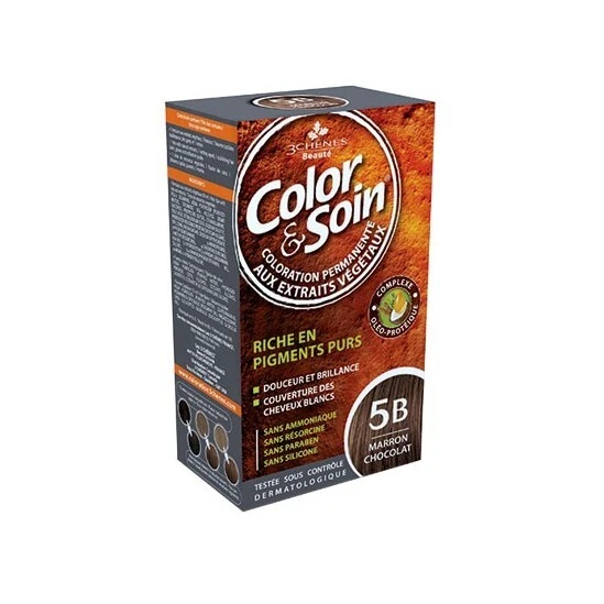 Les 3 Chênes Color & Soin Coloration Marron Chocolat 5B 135ml 3 Les 3 Chênes Color & Soin Coloration Marron Chocolat 5B 135ml