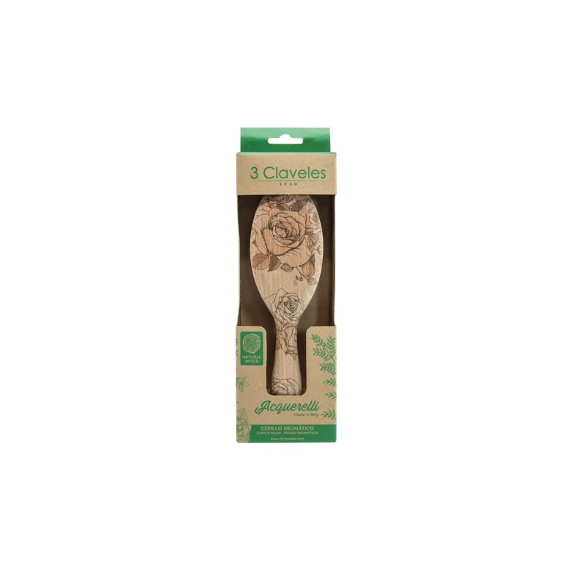 3 Claveles Brosse à Cheveux Pneumatique Oval 20cm 3 3 Claveles Brosse à Cheveux Pneumatique Oval 20cm