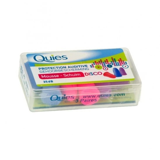 Quies Protection Auditive Mousse Disco 3 Paires 3 Quies Protection Auditive Mousse Disco 3 Paires