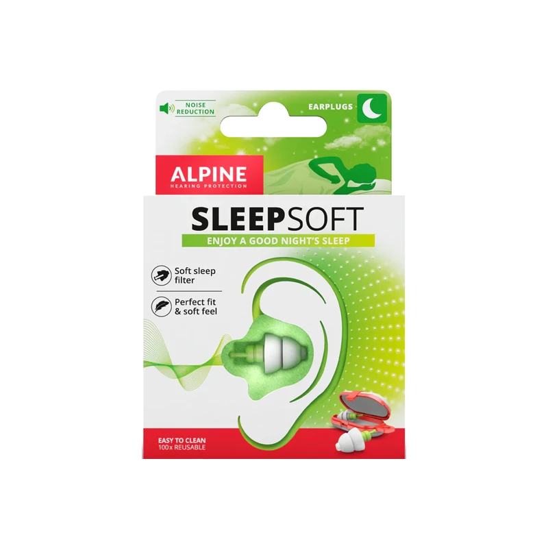 Alpine Hearing Protection Bouchons D'oreilles Sleep Soft 3 Alpine Hearing Protection Bouchons D'oreilles Sleep Soft