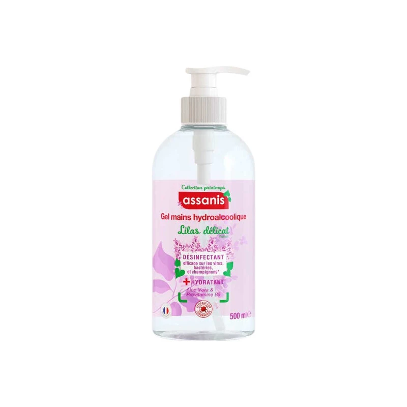 Assanis Gel Mains Hydroalcoolique Lilas Délicat 500ml 3 Assanis Gel Mains Hydroalcoolique Lilas Délicat 500ml