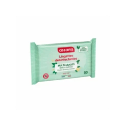 ASSANIS Lingettes Désinfectantes Multi-Usages Mains Et Surfaces Parfum Frais
