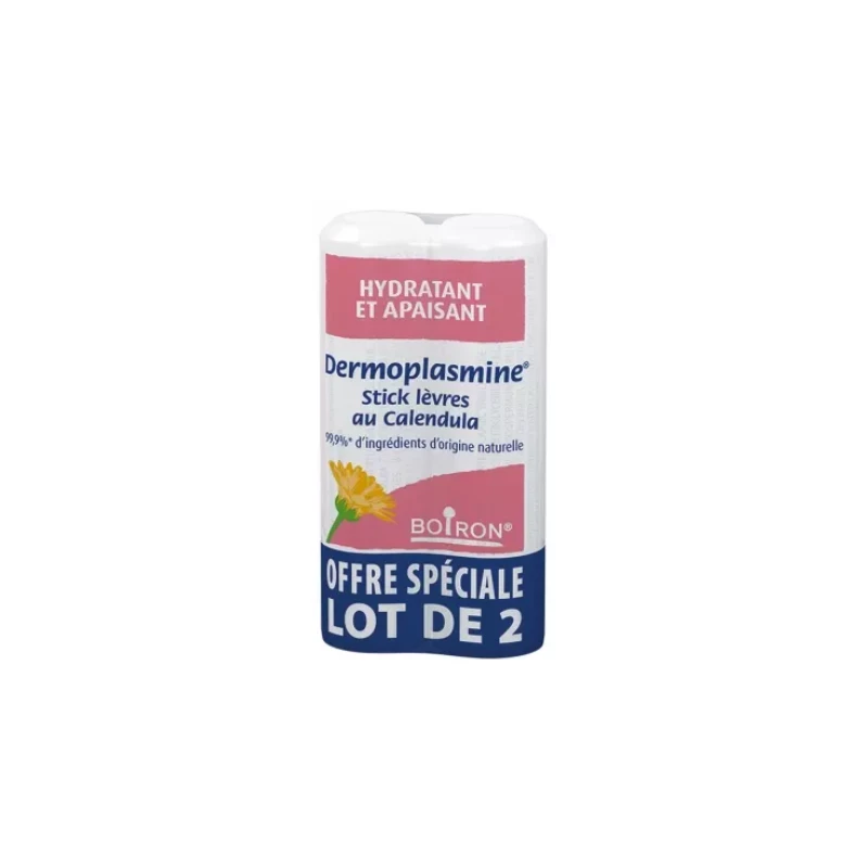Boiron Dermoplasmine Stick Lèvres Au Calendula Lot De 2 X 4 G 3 Boiron Dermoplasmine Stick Lèvres Au Calendula Lot De 2 X 4 G