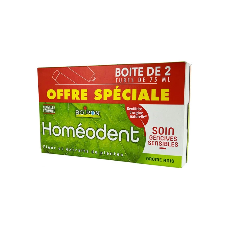 Boiron Homéodent Soin Gencives Sensibles Lot De 2 X 75ml 3 Boiron Homéodent Soin Gencives Sensibles Lot De 2 X 75ml