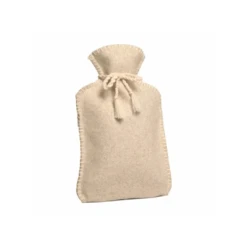 Calindoo Bouillotte à Eau Et Sa Housse Flanelle Beige 2 L