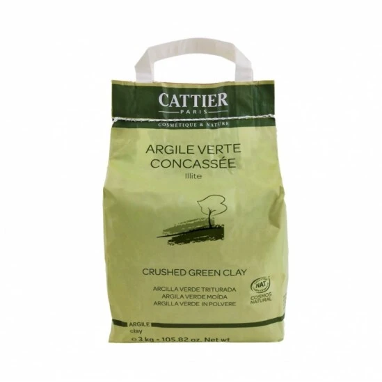 Cattier Argile Verte Concassée Illite 3kg 3 Cattier Argile Verte Concassée Illite 3kg