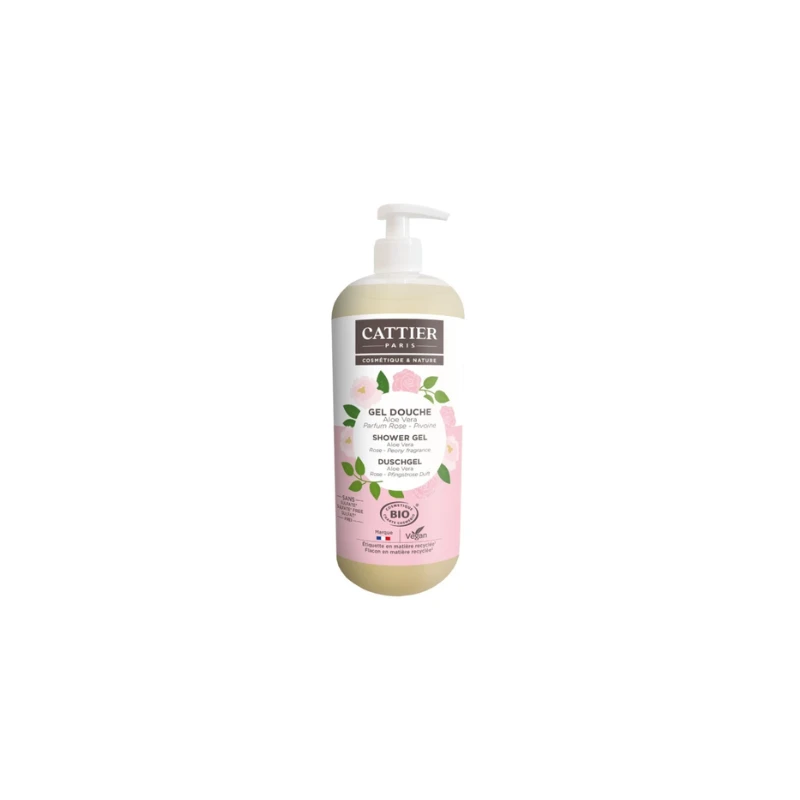 Cattier Gel Douche 1L Sans Sulfate - Parfum Parfum Rose - Pivoine 3 Cattier Gel Douche 1L Sans Sulfate - Parfum Parfum Rose - Pivoine