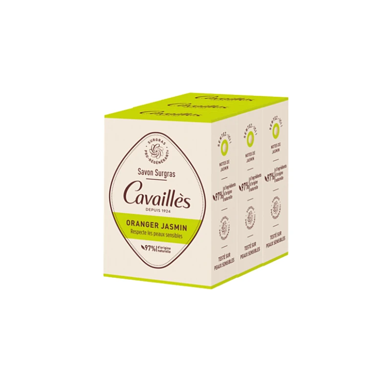Cavaillès Savon Surgras Oranger Jasmin 3 X 200g 3 Cavaillès Savon Surgras Oranger Jasmin 3 X 200g