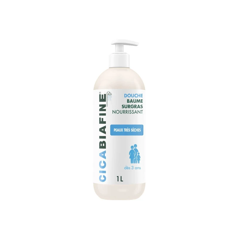 Cicabiafine Douche Baume Surgras Nourrissant 1L 3 Cicabiafine Douche Baume Surgras Nourrissant 1L