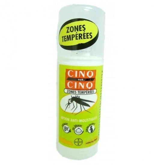 Cinq Sur Cinq Zones Tempérées Spray Anti Moustiques 100ml 3 Cinq Sur Cinq Zones Tempérées Spray Anti Moustiques 100ml