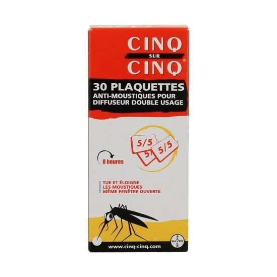 Cinq Sur Cinq Recharge Tablette Pour Diffuseur 30 Plaquettes 3 Cinq Sur Cinq Recharge Tablette Pour Diffuseur 30 Plaquettes