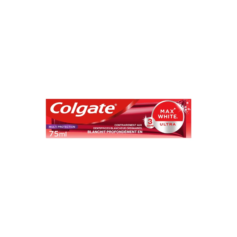 COLGATE Dentifrifice Blancheur Max White Multiprotec 3 COLGATE Dentifrifice Blancheur Max White Multiprotec