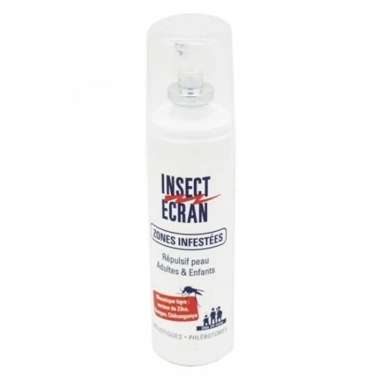 Insect Écran Répulsif Peau Zone Infestées 100ml 3 Insect Écran Répulsif Peau Zone Infestées 100ml