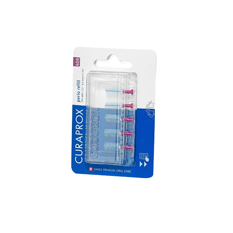 Curaprox Brosses Interdentaires CPS 406 Perio Recharge 3 Curaprox Brosses Interdentaires CPS 406 Perio Recharge