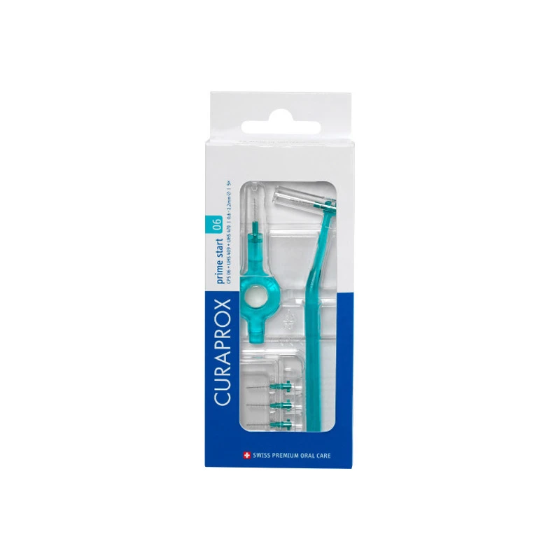 Curaprox CPS 06 Prime Start 5 Brossettes Interdentaires + Manche 2 Curaprox CPS 06 Prime Start 5 Brossettes Interdentaires + Manche