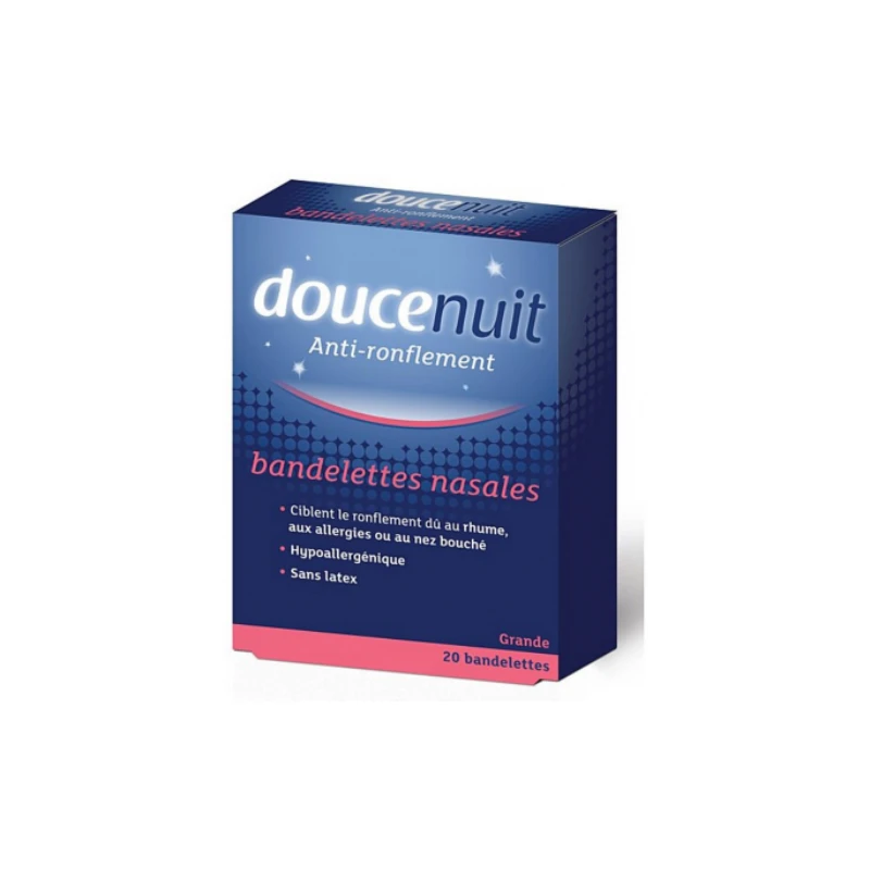 DouceNuit Bandelettes Nasales Anti-Ronflement X 20 3 DouceNuit Bandelettes Nasales Anti-Ronflement X 20