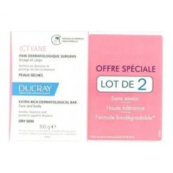 Ducray Ictyane Pain Dermatologique 2x100g