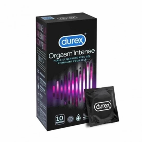 Durex Orgasm'intense 10 Préservatifs Perlés Et Nervurés 3 Durex Orgasm'intense 10 Préservatifs Perlés Et Nervurés