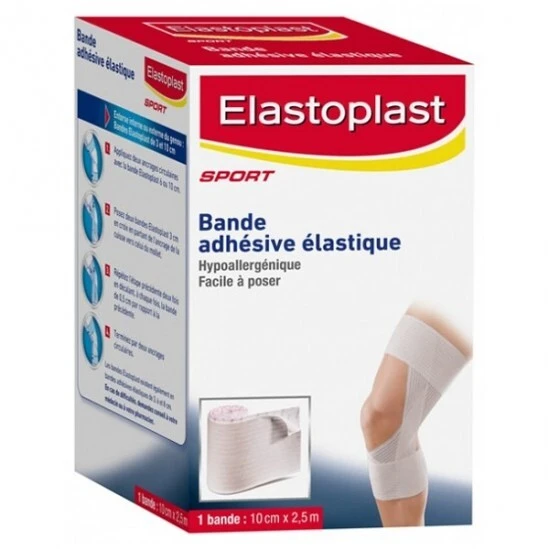 Elastoplast Bande Adhésive élastique 10cm X 2,5m 3 Elastoplast Bande Adhésive élastique 10cm X 2,5m
