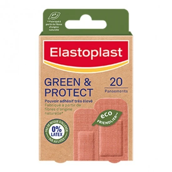 Elastoplast Green & Protect 20 Pansements 3 Elastoplast Green & Protect 20 Pansements