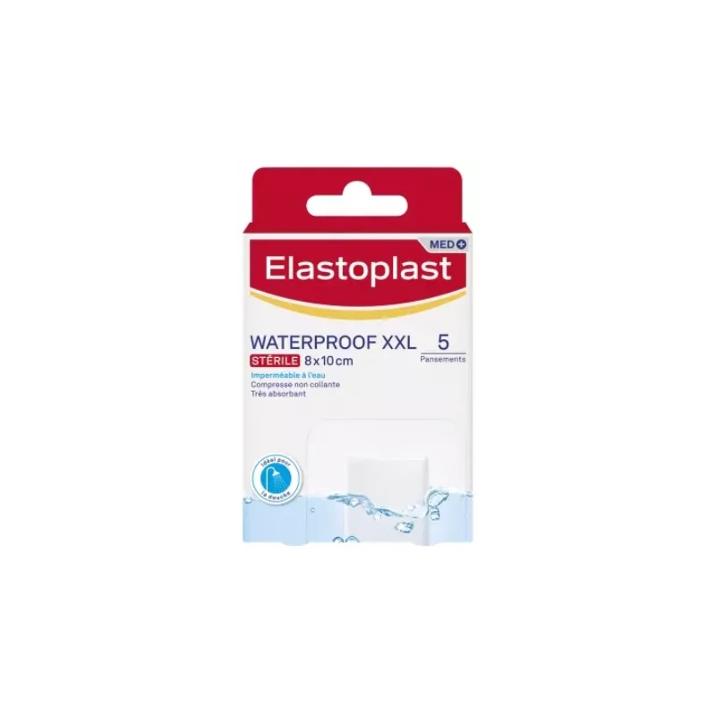 Elastoplast Pansement Waterproof XXL Stérile 5 Pansements 3 Elastoplast Pansement Waterproof XXL Stérile 5 Pansements