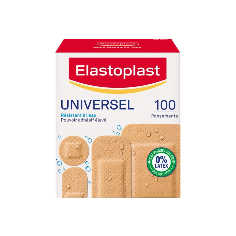 Elastoplast Universel Résistant à L'eau 100 Pansements 3 Elastoplast Universel Résistant à L'eau 100 Pansements