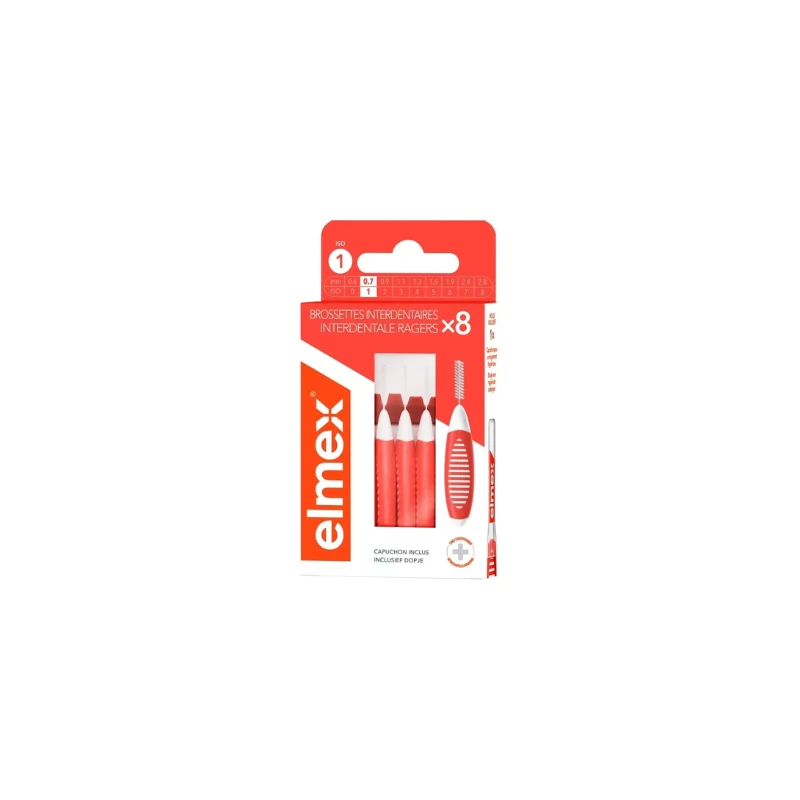 ELMEX Brossette Interdentaire Taille 1 0.7mm, 8 Unités 3 ELMEX Brossette Interdentaire Taille 1 0.7mm, 8 Unités