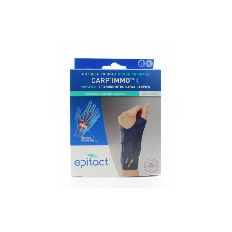 Epitact Carp' Immo Orthèse Rigide De Repos Canal Carpien Droite Taille S 3 Epitact Carp' Immo Orthèse Rigide De Repos Canal Carpien Droite Taille S