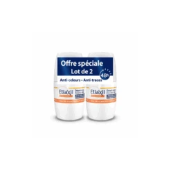 Etiaxil Déodorant Roll-on Douceur Sans Aluminium 48h Peaux Sensibles 2x50ml