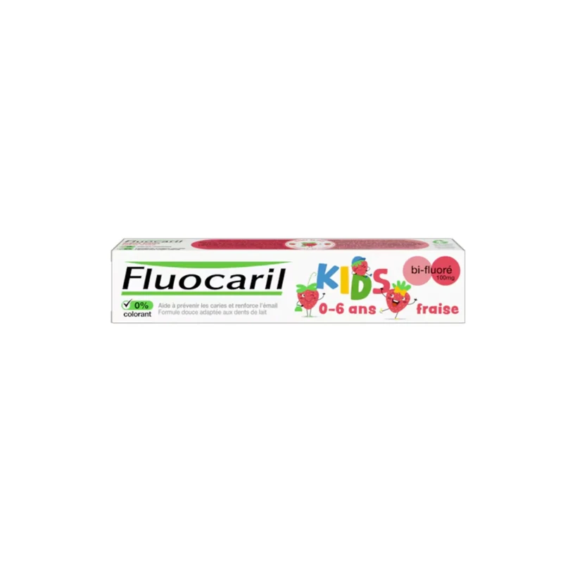 Fluocaril Dentifrice Kids Bi-Fluoré Fraise 0 - 6 Ans 75ml 3 Fluocaril Dentifrice Kids Bi-Fluoré Fraise 0 - 6 Ans 75ml