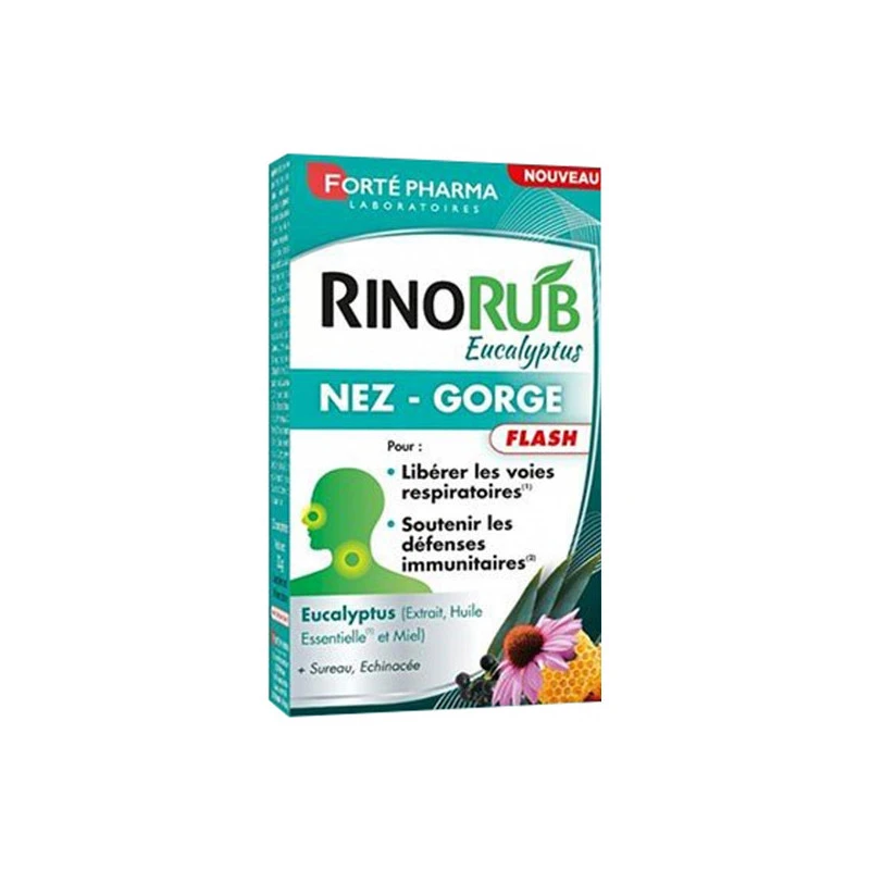 Forté Pharma RinoRub Nez-Gorge 15 Comprimés 3 Forté Pharma RinoRub Nez-Gorge 15 Comprimés