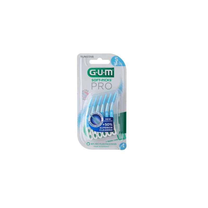 GUM Soft-Picks Pro 30 Bâtonnets Interdentaires Taille S 3 GUM Soft-Picks Pro 30 Bâtonnets Interdentaires Taille S