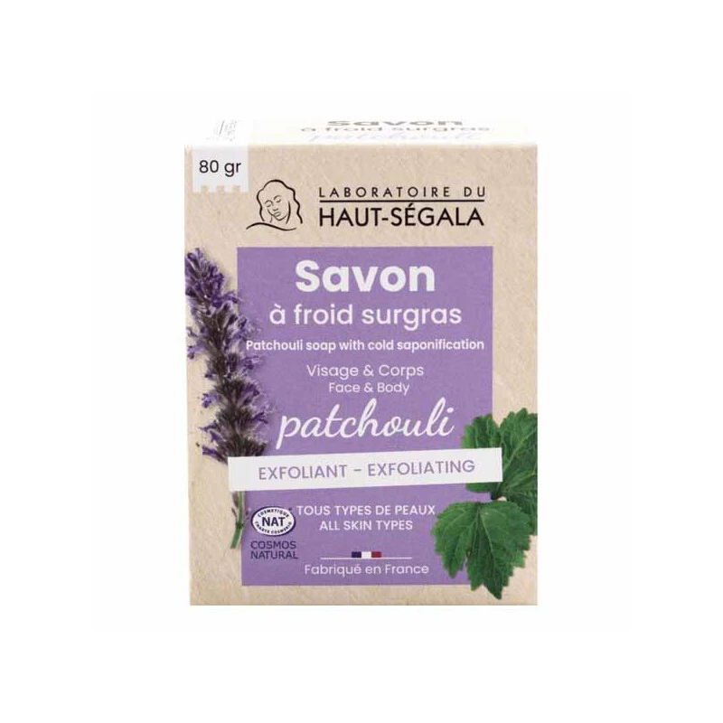 Haut-Ségala Savon Patchouli Exfoliant Bio 80gr 3 Haut-Ségala Savon Patchouli Exfoliant Bio 80gr