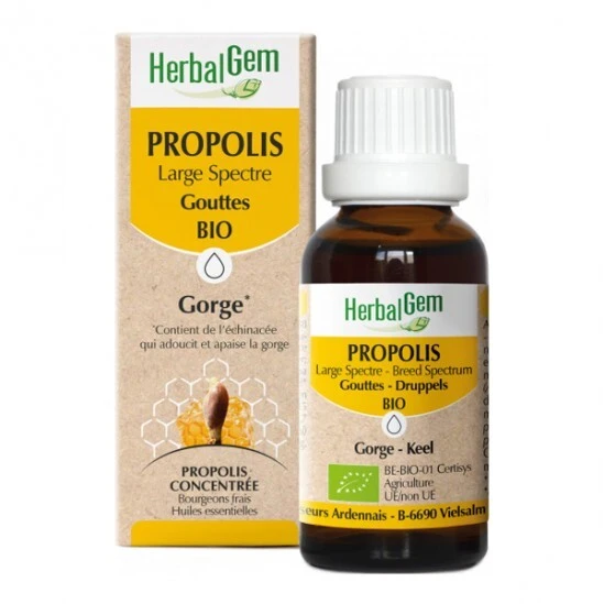 Herbalgem Propolis Large Spectre Gouttes Bio 15ml 3 Herbalgem Propolis Large Spectre Gouttes Bio 15ml