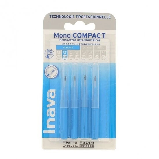 Inava Mono Compact Brossettes Interdentaires X4 3 Inava Mono Compact Brossettes Interdentaires X4