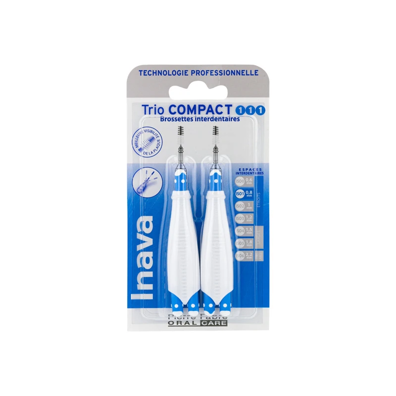 Inava Trio Compact 1/1/1 Brossette Interdentaire 6 Recharges 3 Inava Trio Compact 1/1/1 Brossette Interdentaire 6 Recharges