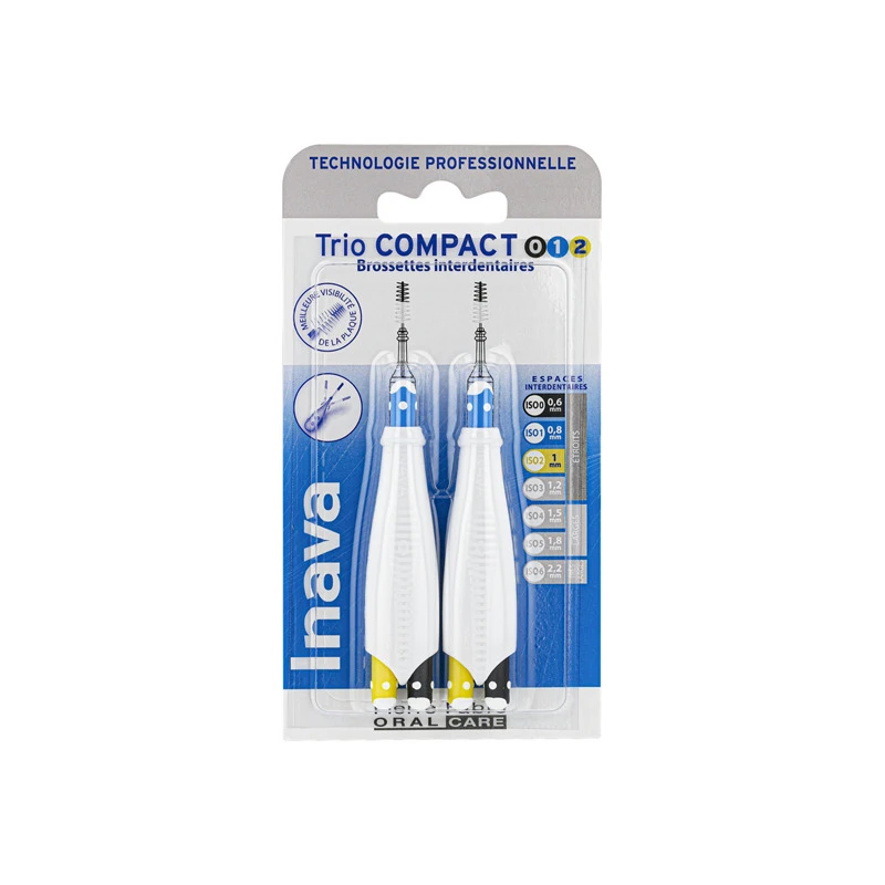 Inava Trio Compact 0/1/2 Brossette Interdentaire 6 Recharges 3 Inava Trio Compact 0/1/2 Brossette Interdentaire 6 Recharges