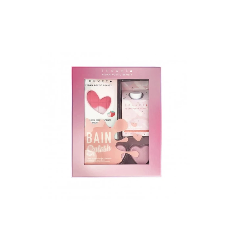 INUWET COFFRET BAIN SPLASH CONFETTI FRAISE 3 INUWET COFFRET BAIN SPLASH CONFETTI FRAISE