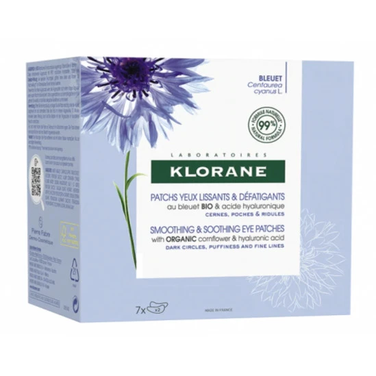 Klorane Patch Lissant Défatiguant Au Bleuet Bio 3 Klorane Patch Lissant Défatiguant Au Bleuet Bio