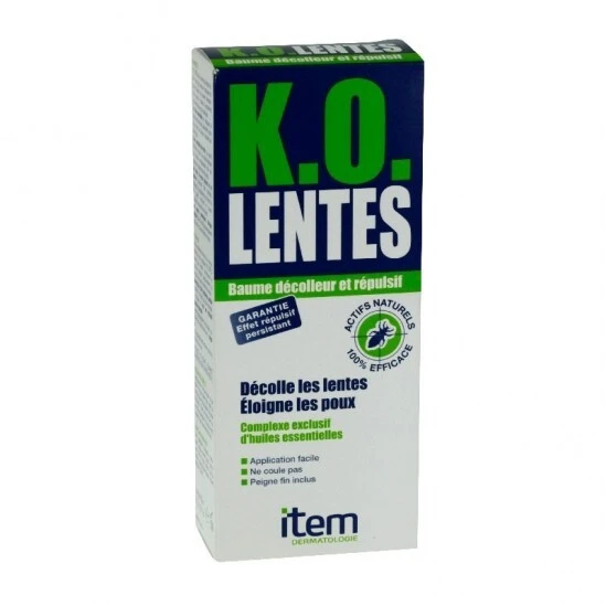 K.O. Lentes Baume Décolleur Et Répulsif 100ml 3 K.O. Lentes Baume Décolleur Et Répulsif 100ml