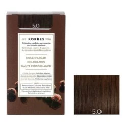 Korres Huile D'argan Coloration Permanente 5.0 Châtain Clair