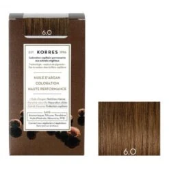 Korres Huile D'argan Coloration Permanente 6.0 Blond Foncé