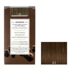 Korres Huile D'argan Coloration Permanente 6.1 Blond Foncé Cendré