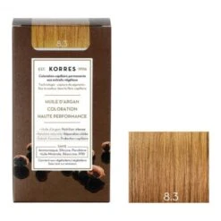 Korres Huile D'argan Coloration Permanente 8.3 Blond Clair Doré