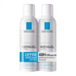 La Roche-posay Déodorant Spray 48h Peaux Sensibles 2x150ml