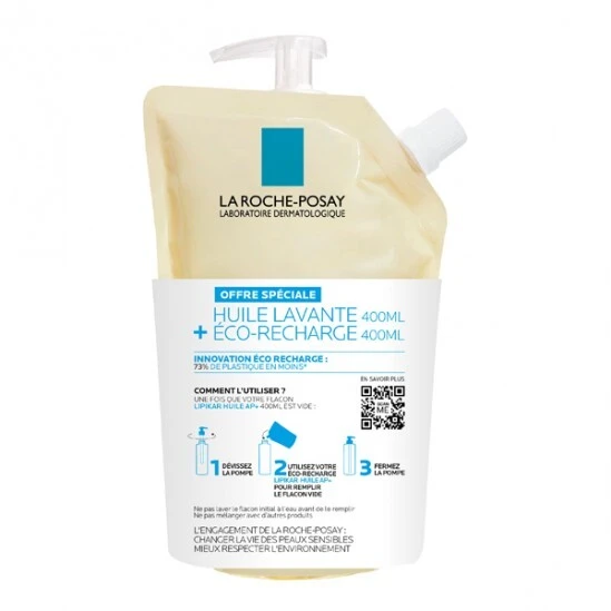 La Roche-posay Lipikar AP+ Huile Lavante 400ml + écorecharge 400ml 3 La Roche-posay Lipikar AP+ Huile Lavante 400ml + écorecharge 400ml