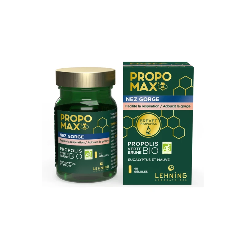 Laboratoire Lehning Propomax Nez Gorge 40 Gélules 3 Laboratoire Lehning Propomax Nez Gorge 40 Gélules