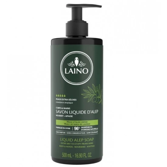 Laino Savon Liquide D'Alep 500 Ml 3 Laino Savon Liquide D'Alep 500 Ml