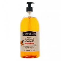 Le Comptoir Du Bain Savon Traditionnel De Marseille Mandarine Sauge 1L