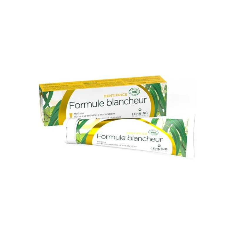 Lehning Dentifrice Formule Blancheur Bio 80gr 3 Lehning Dentifrice Formule Blancheur Bio 80gr